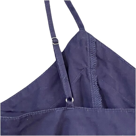 Vince Camuto Women’s Sleeveless Shift Mini Dress Size Medium Navy Blue V Neck - Picture 4 of 8